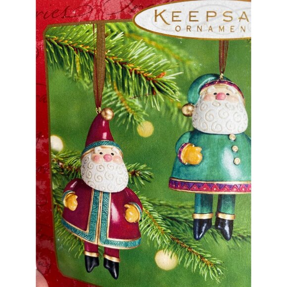 Hallmark Keepsake Magic Man Santa Claus ornament 3pc - Picture 4 of 8
